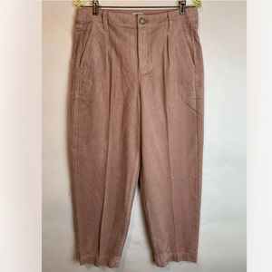 J.CREW NWT HIGH-RISE TAPERED CORDUROY PANTS 8 Luxury Camel